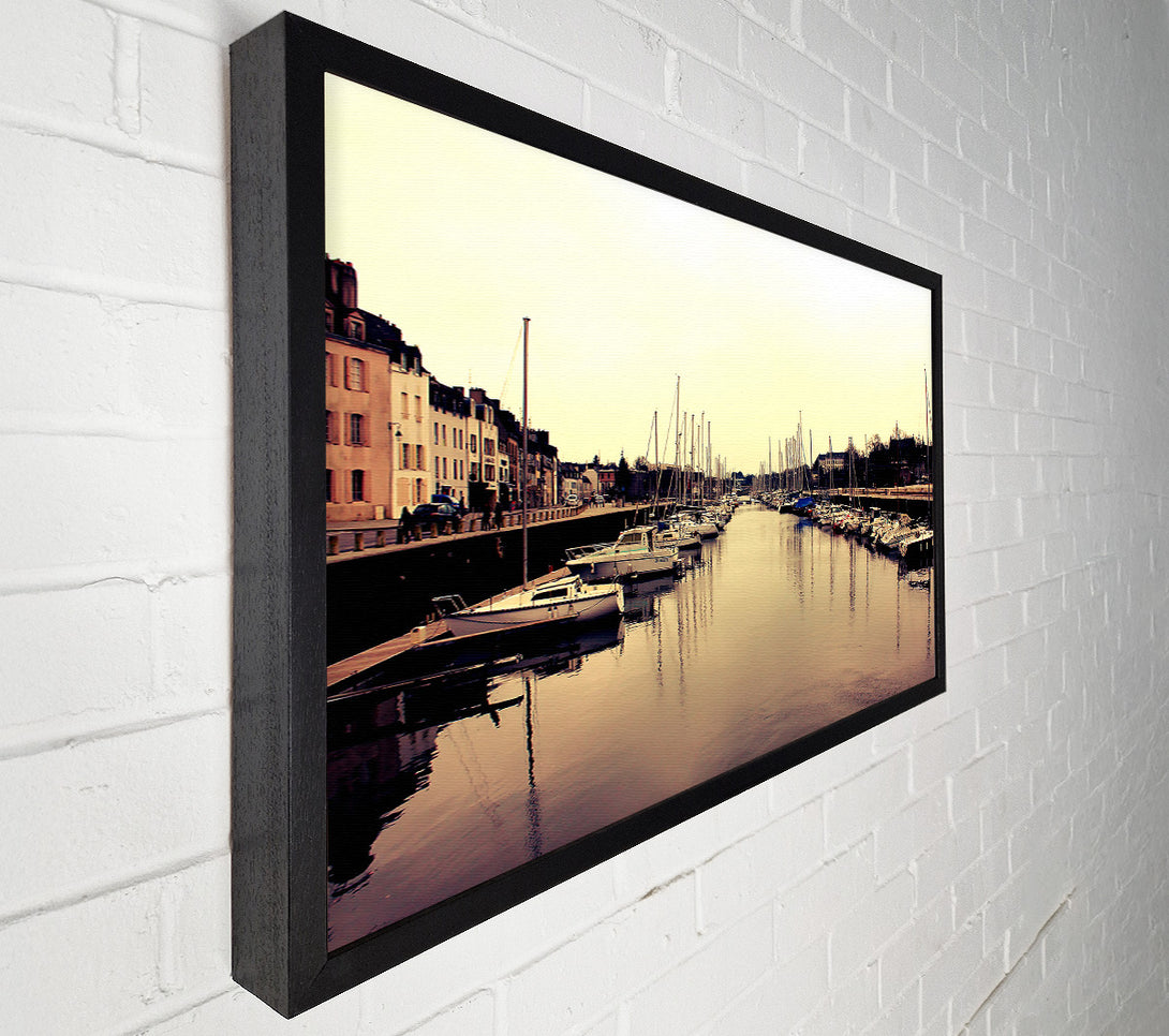  A Canvas Print of Port At Dusk Canvas Print