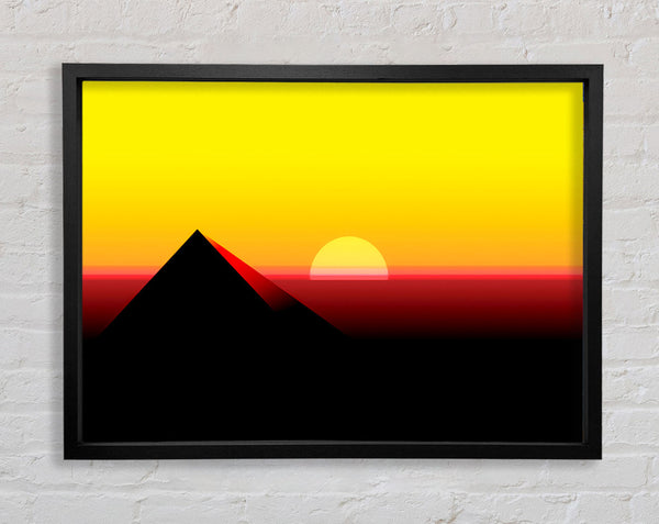 Pyramiden-Sonnenuntergang 