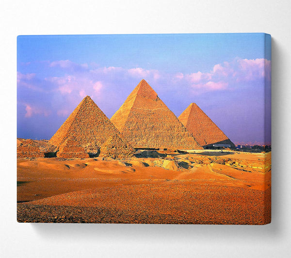  A Canvas Print of Pyramids Of Giza Egypt Canvas Print