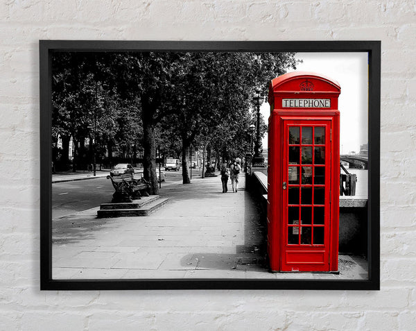 Red Phone Box London Framed Print