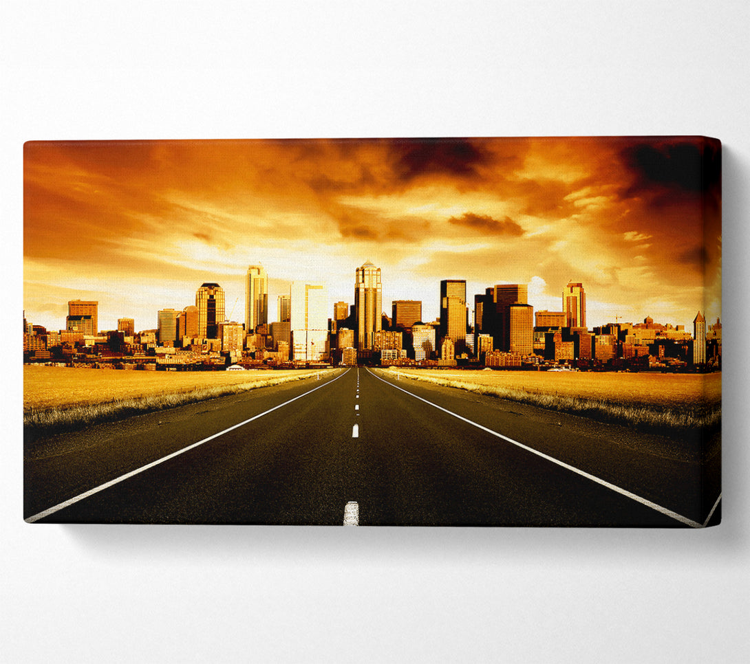  A Canvas Print of Road To The Golden City Canvas Art