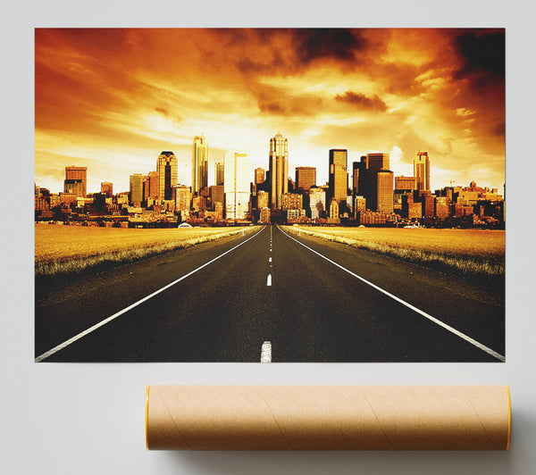 Road To The Golden City Poster