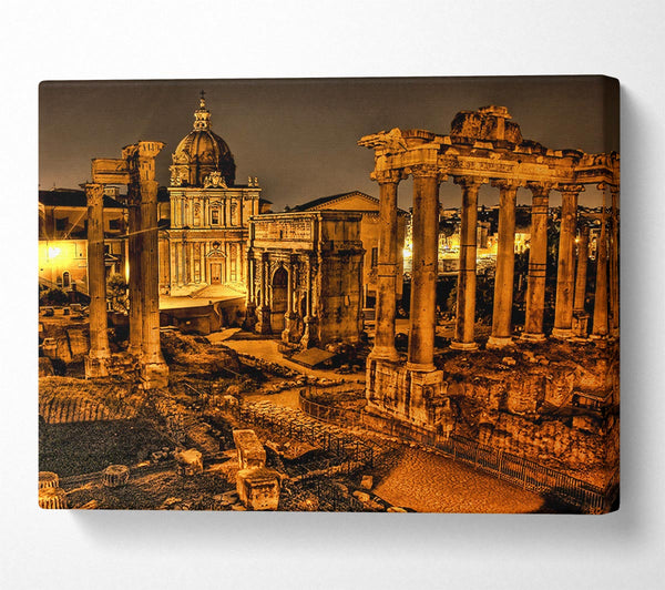  A Canvas Print of Roman Forum Canvas Print