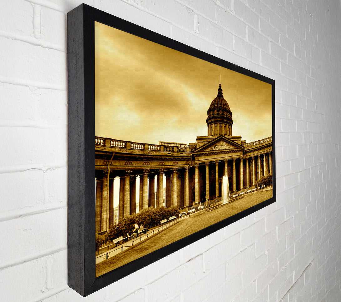  A Canvas Print of Rome Retro Canvas Wall Art