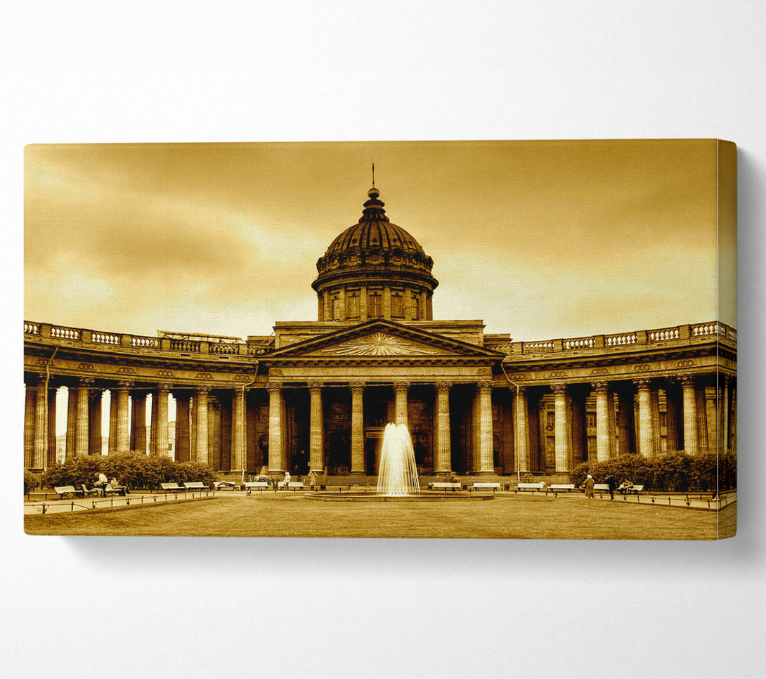  A Canvas Print of Rome Retro Canvas Wall Art