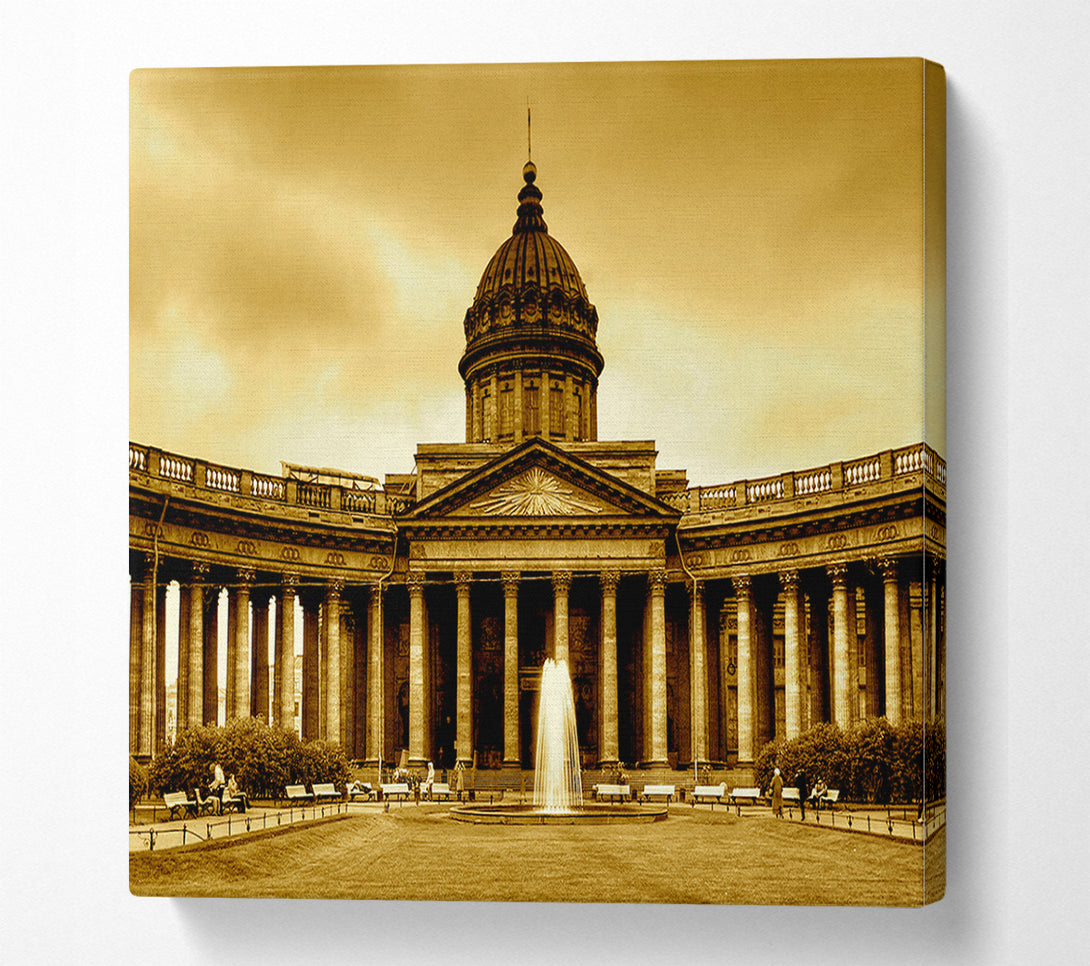  A Canvas Print of Rome Retro Canvas Wall Art