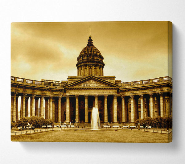  A Canvas Print of Rome Retro Canvas Wall Art
