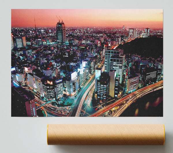Rush Hour Through The City Poster