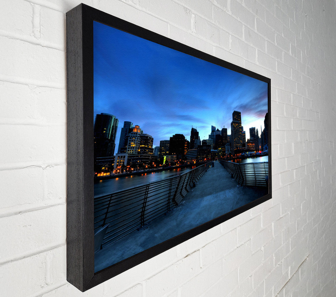 A Canvas Print of San Francisco At Dusk Canvas Wall Art