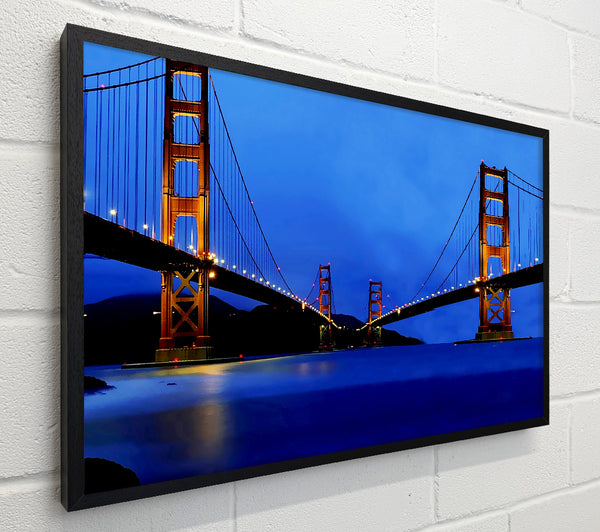 San Francisco Bridge Twins Blue Hue