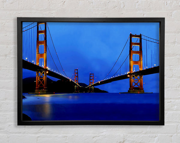 San Francisco Bridge Twins Blue Hue