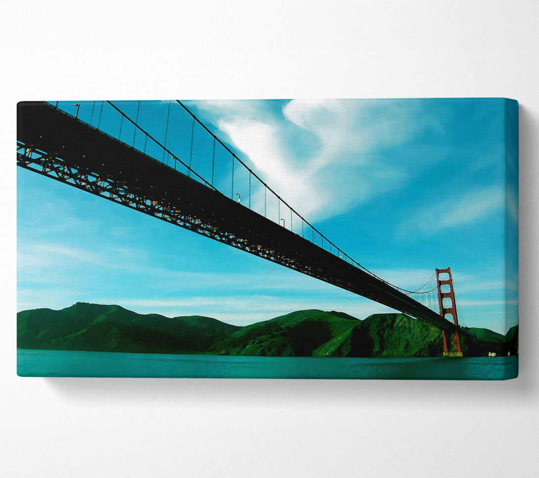  A Canvas Print of San Francisco Golden Gate Bridge Blue View Canvas Print