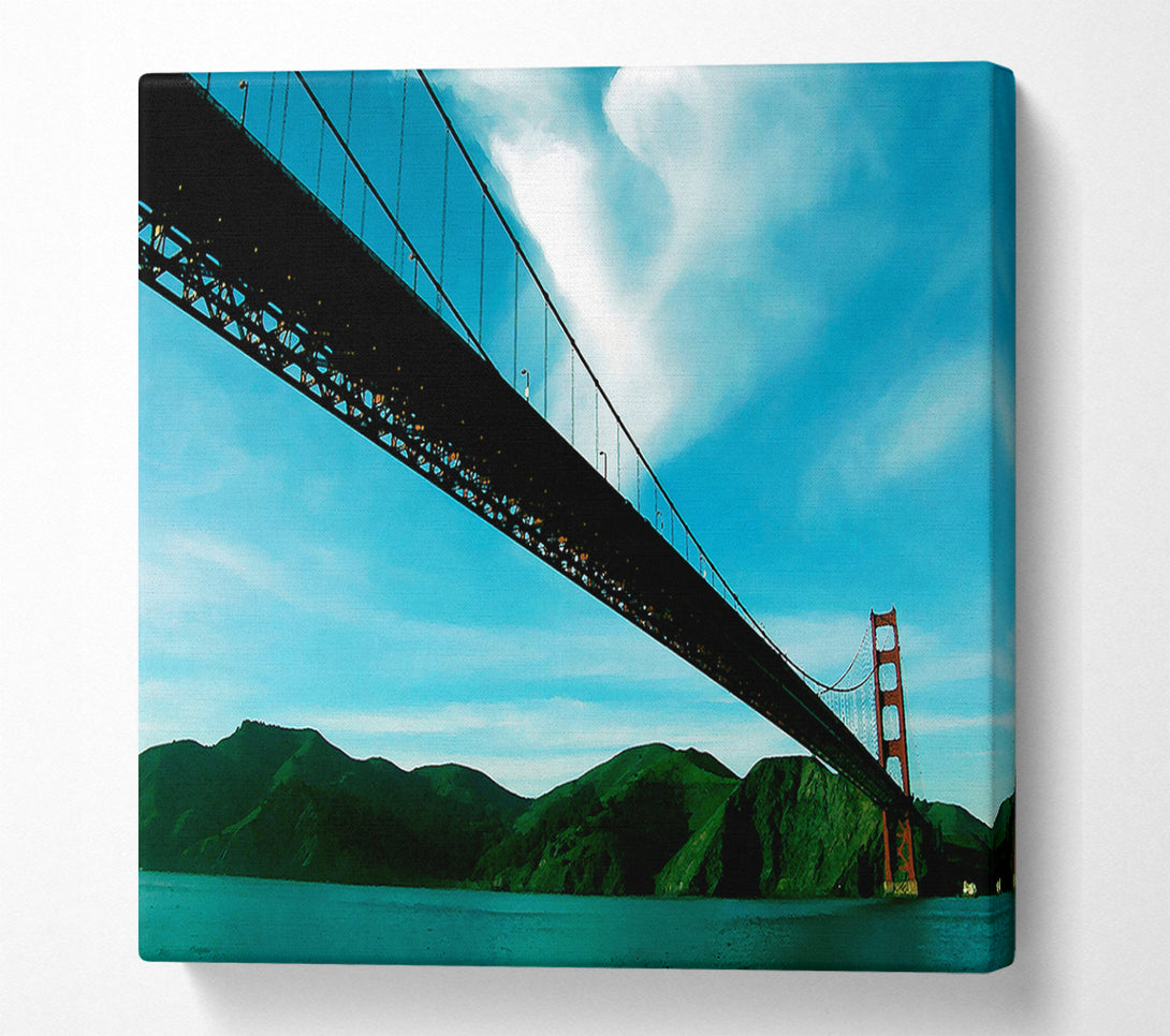  A Canvas Print of San Francisco Golden Gate Bridge Blue View Canvas Print