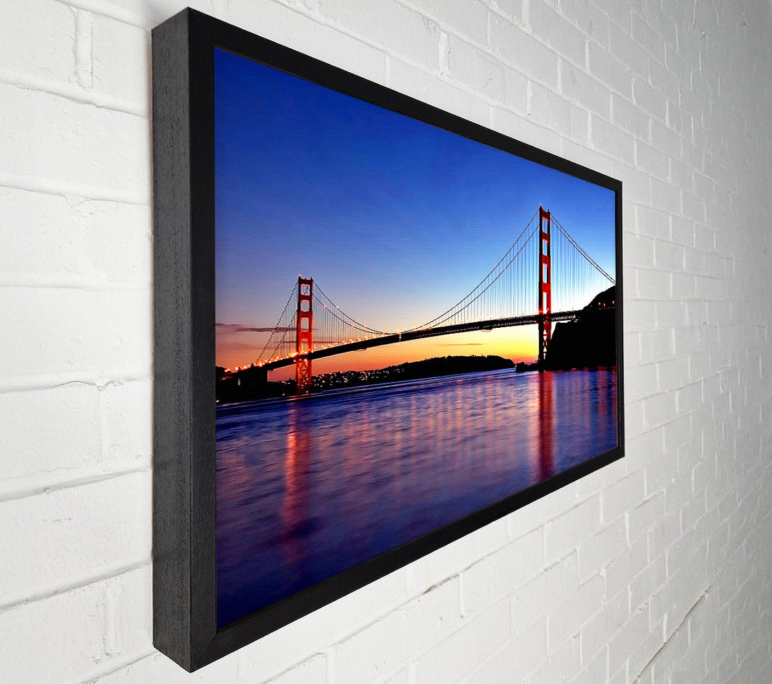  A Canvas Print of San Francisco Golden Gate Bridge Sunrise Canvas Wall Art