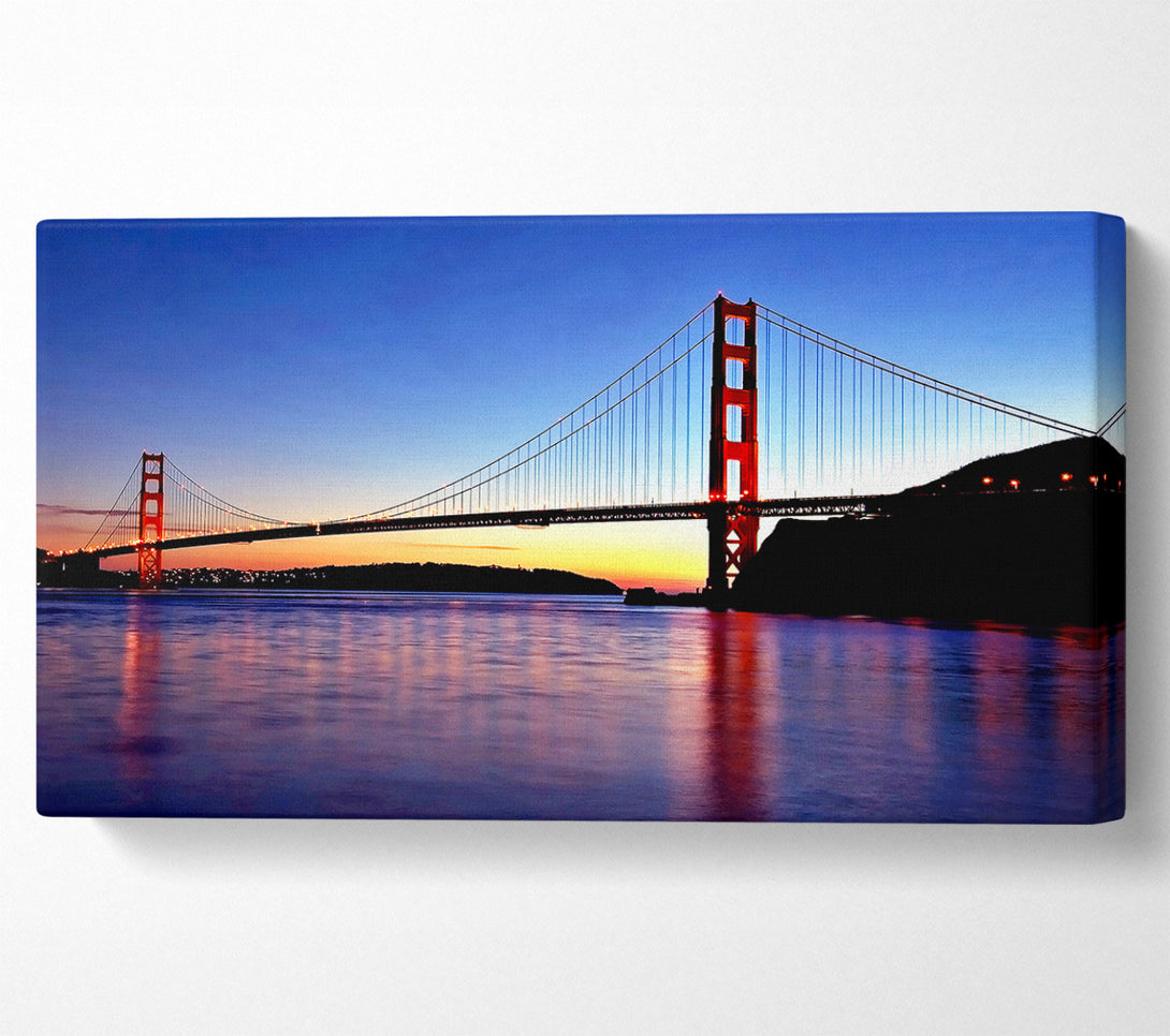  A Canvas Print of San Francisco Golden Gate Bridge Sunrise Canvas Wall Art