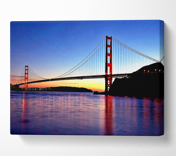  A Canvas Print of San Francisco Golden Gate Bridge Sunrise Canvas Wall Art