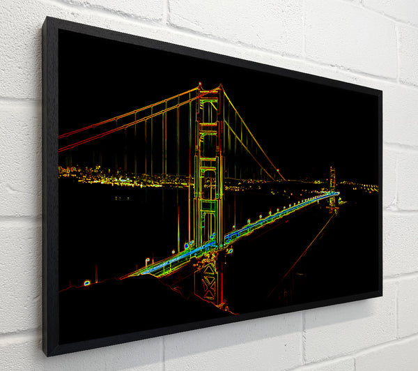 San francisco Bridge Psychedelic