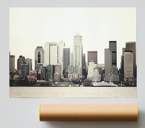 Seattle As Seen From Elliot Bay Poster