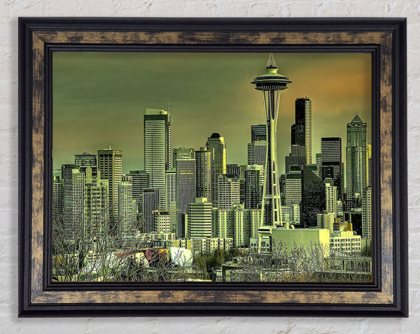 Seattle Tower Framed Print