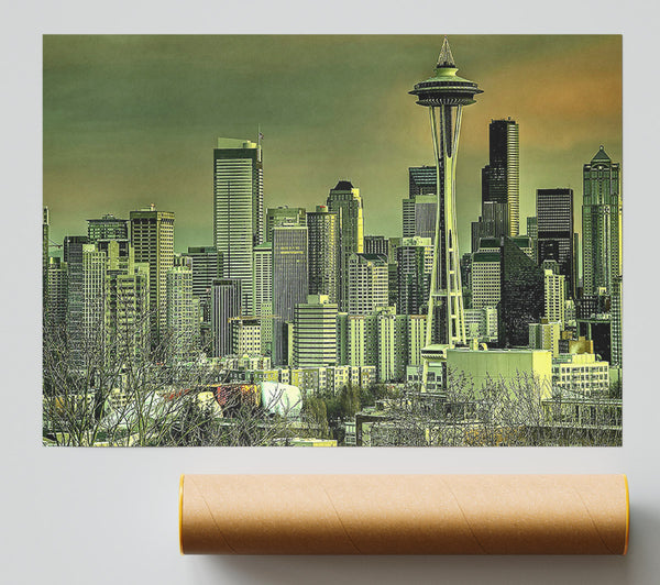 Seattle Tower Poster