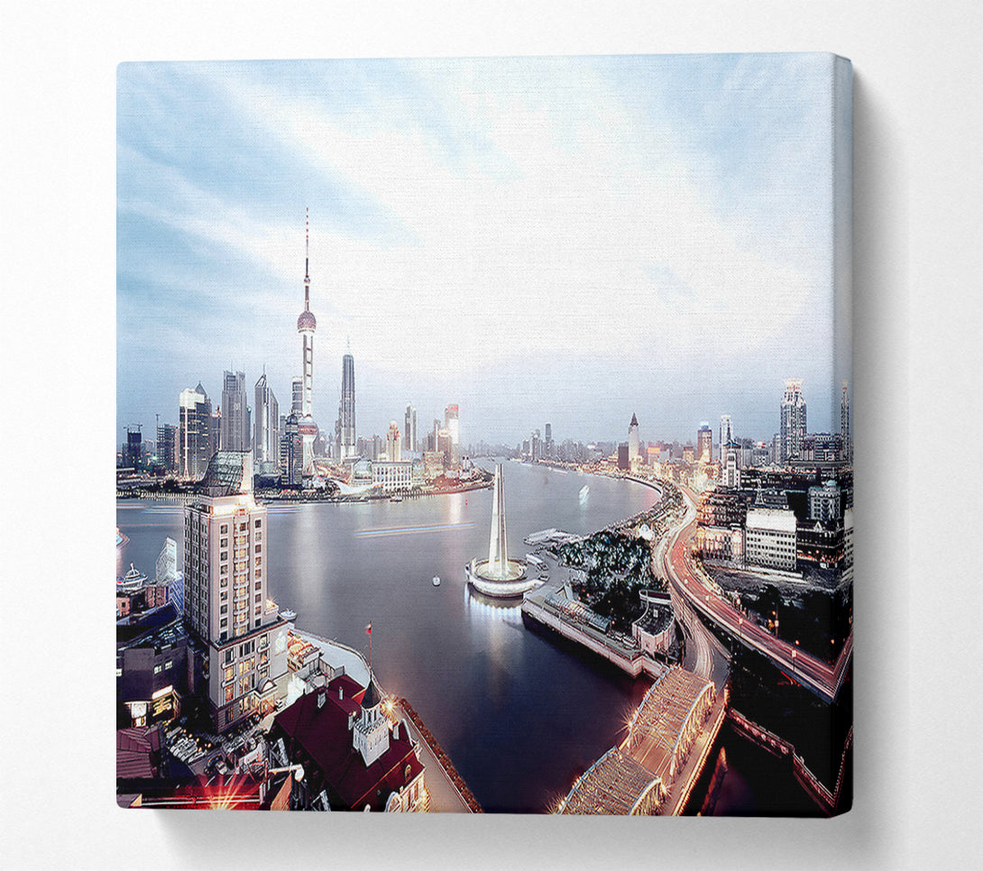  A Canvas Print of Shanghai Skyline Canvas Print