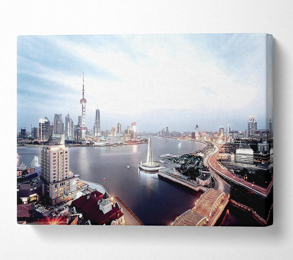  A Canvas Print of Shanghai Skyline Canvas Print
