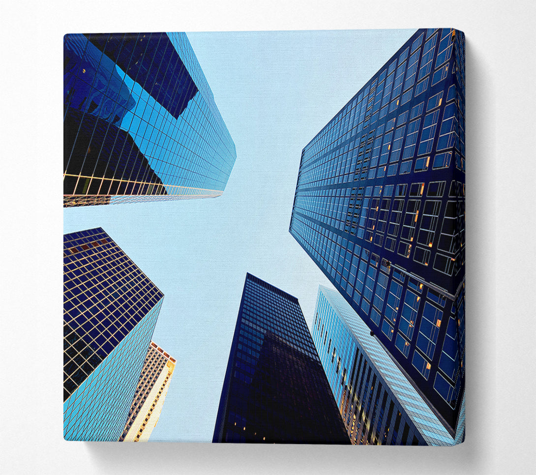  A Canvas Print of Skyscraper Skies Canvas Wall Art
