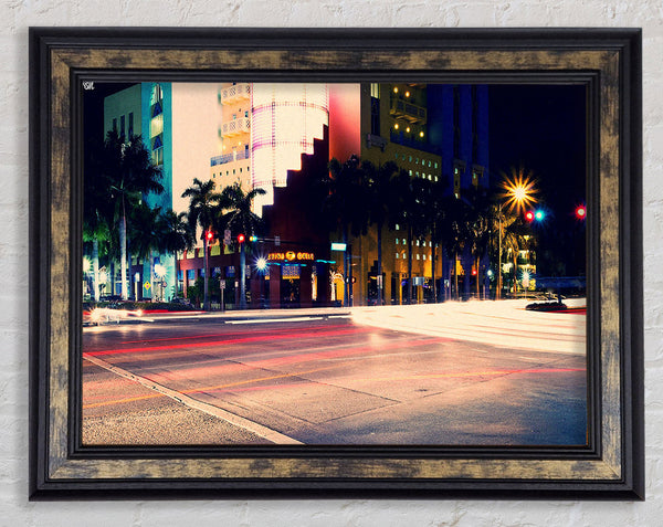 South Beach Framed Print