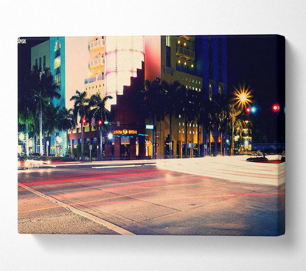  A Canvas Print of South Beach Canvas Wall Art