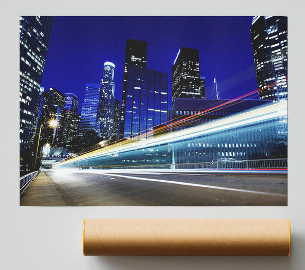 Speedway Through The City Poster