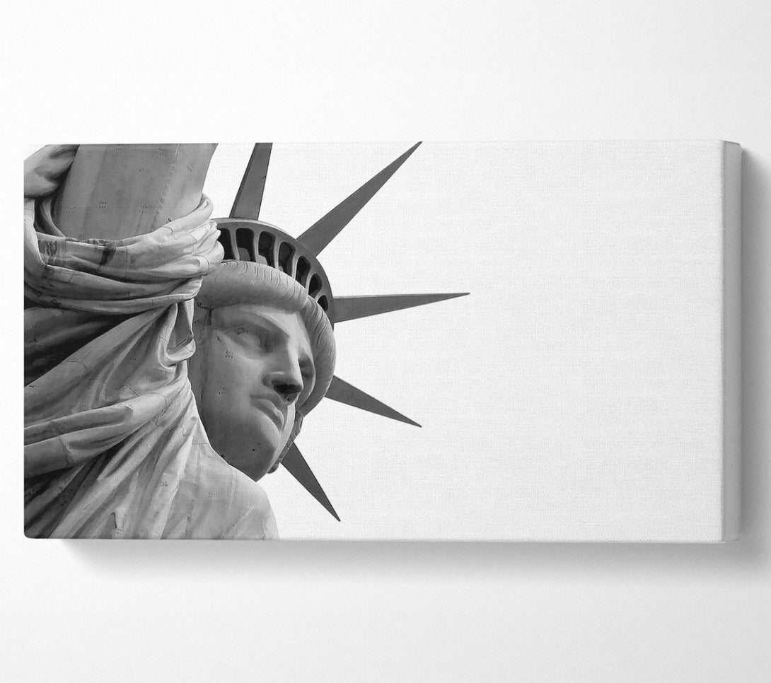  A Canvas Print of Statue Of Liberty Close-up Canvas Art