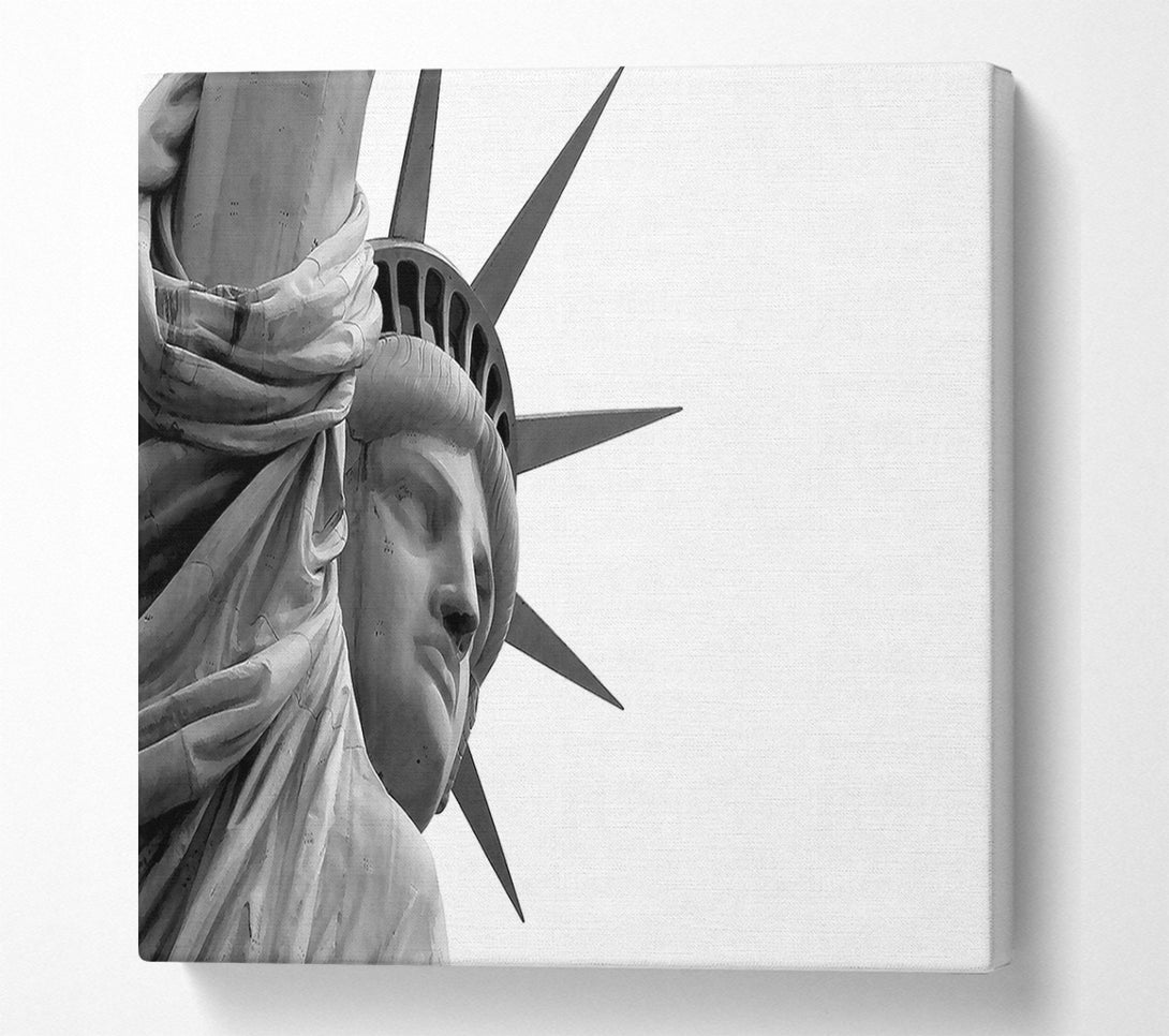  A Canvas Print of Statue Of Liberty Close-up Canvas Art