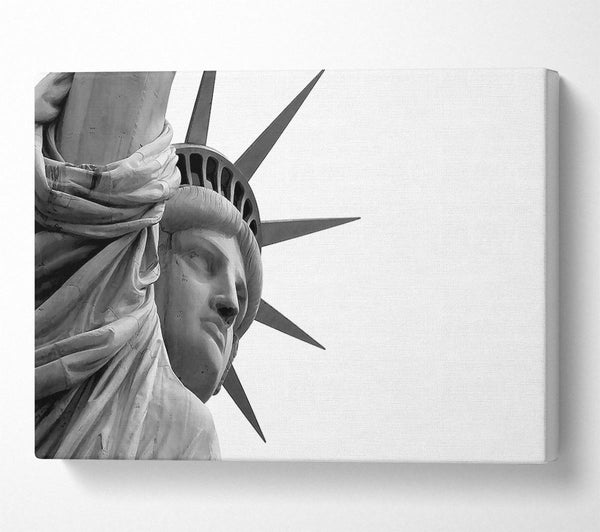 A Canvas Print of Statue Of Liberty Close-up Canvas Art