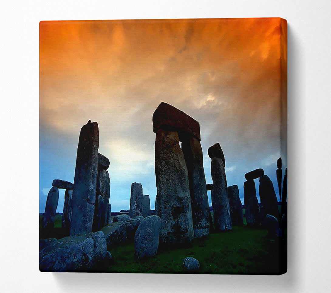  A Canvas Print of Stonehenge At First Morning Light Canvas Wall Art