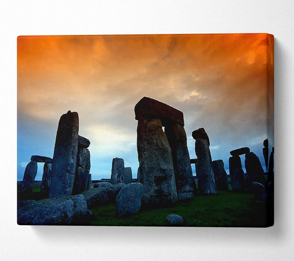  A Canvas Print of Stonehenge At First Morning Light Canvas Wall Art