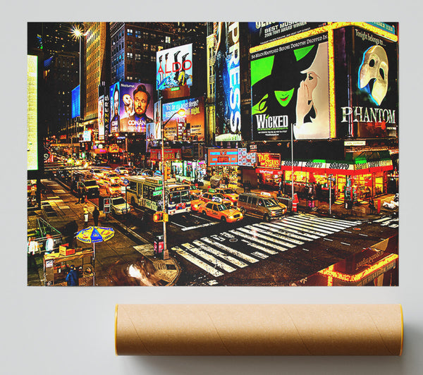 Street Advertising In New York Poster