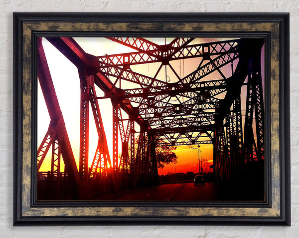 Street Bridge Framed Print