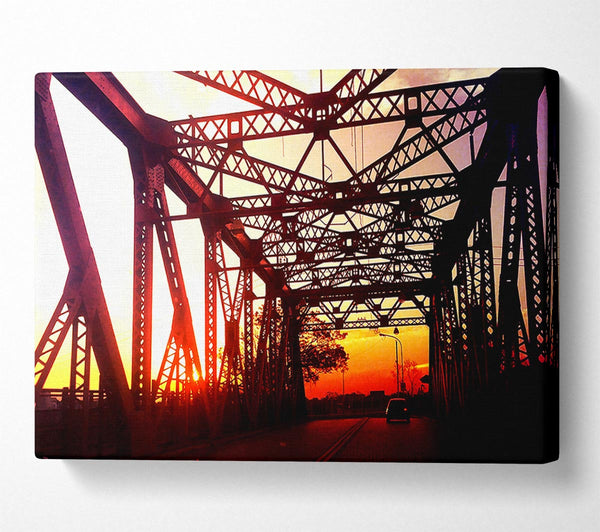  A Canvas Print of Street Bridge Canvas Wall Art