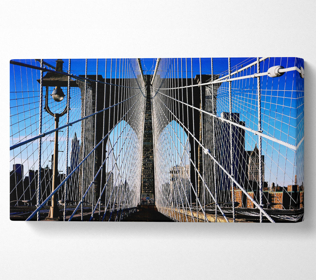  A Canvas Print of Structure Of Brooklyn Bridge Canvas Art