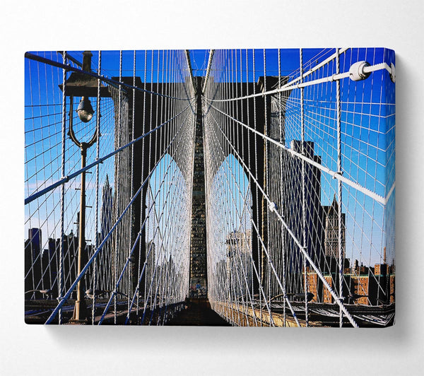  A Canvas Print of Structure Of Brooklyn Bridge Canvas Art
