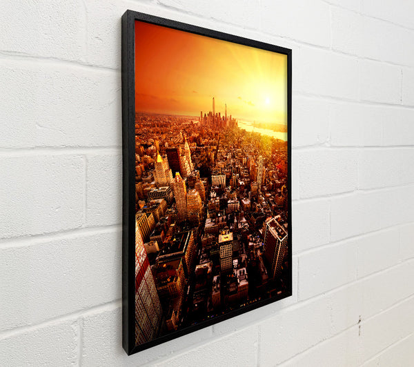 Sunburst Over New York City