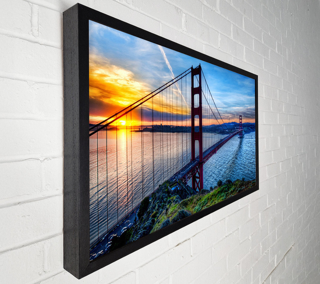  A Canvas Print of Sunrise At San Francisco Canvas Wall Art