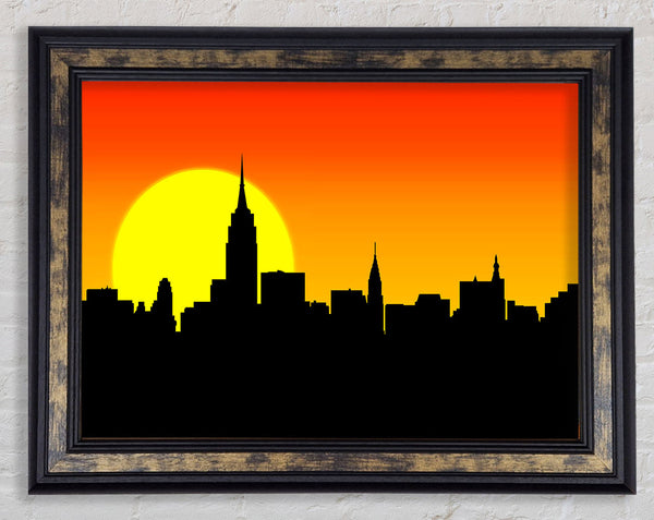 Sunrise New York City Framed Print