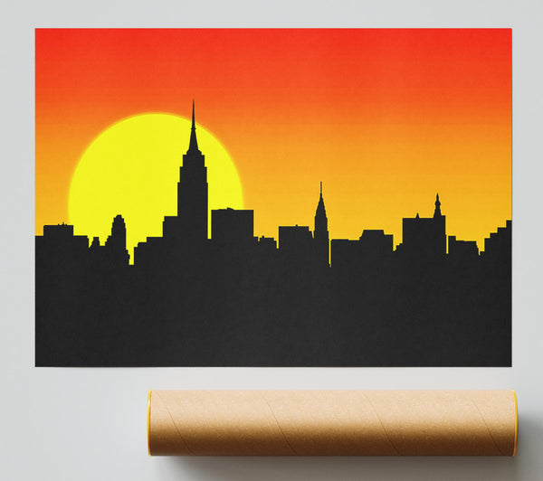 Sunrise New York City Poster