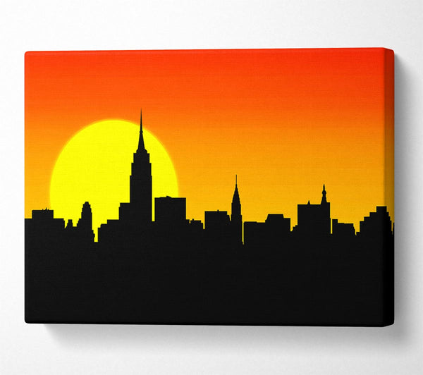  A Canvas Print of Sunrise New York City Canvas Art