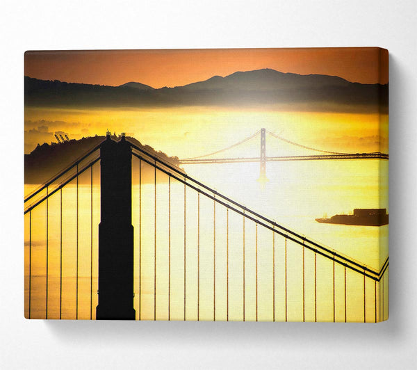  A Canvas Print of Sunrise Over San Francisco Bay Canvas Art