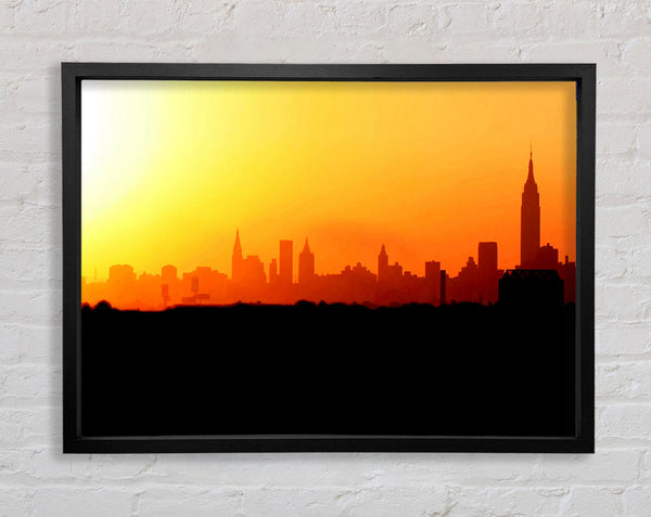 Sonnenaufgang über der Stadt