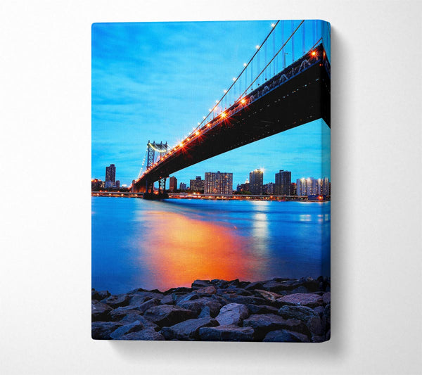  A Canvas Print of Sunset Harbour Bridge Canvas Wall Art