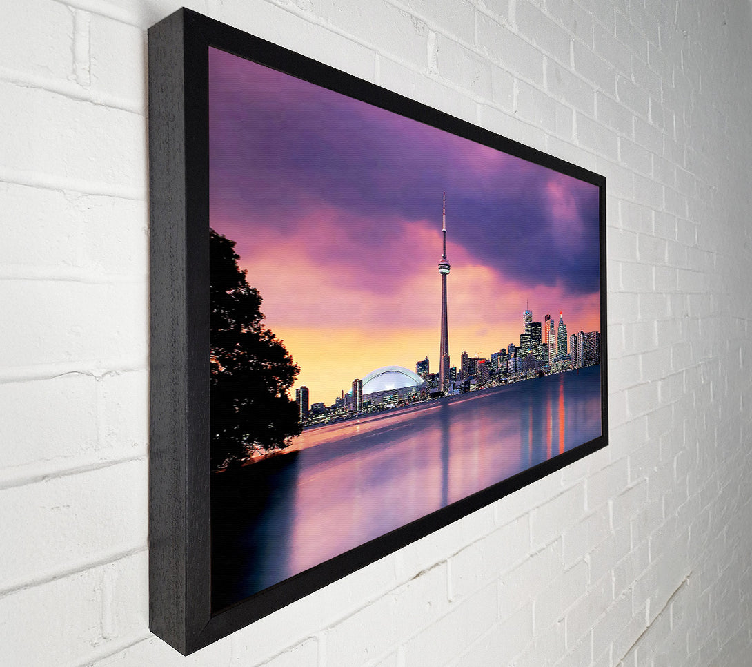  A Canvas Print of Surreal City Waters Canvas Art