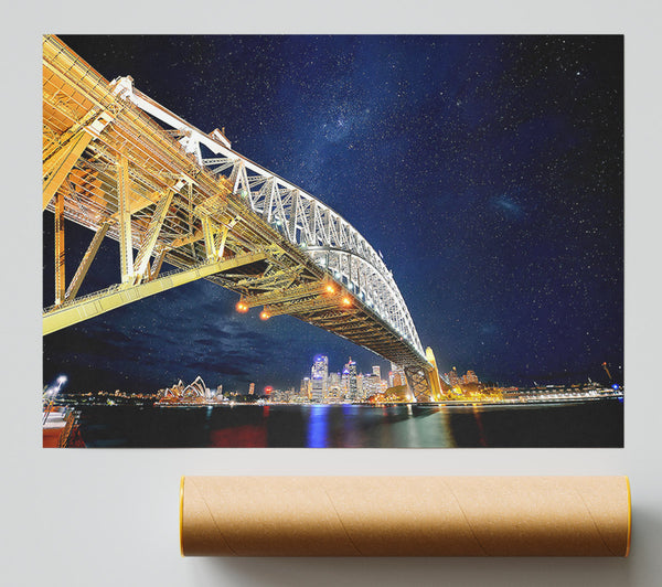 Sydney Bridge Nights Giclee Print